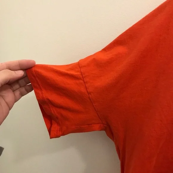 James Perse Standard Cropped T-Shirt orange small - Picture 3 of 10